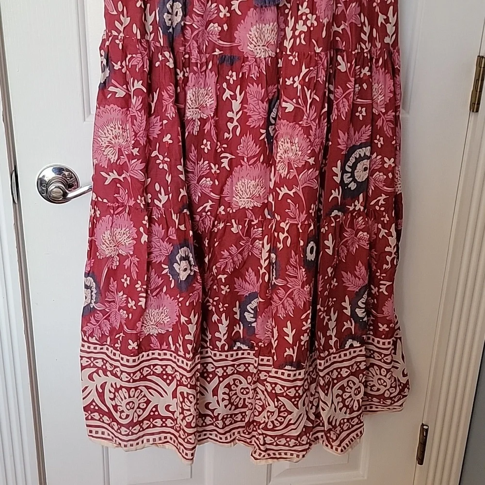 NATURAL LIFE Auguste Floral Dress XS X Small Pink Bohemian Hippie - Picture 4 of 9